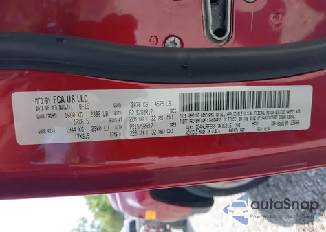 2015 Jeep Patriot High Altitude Edition из США, поврежденный, VIN 1C4NJRFB9FD436315